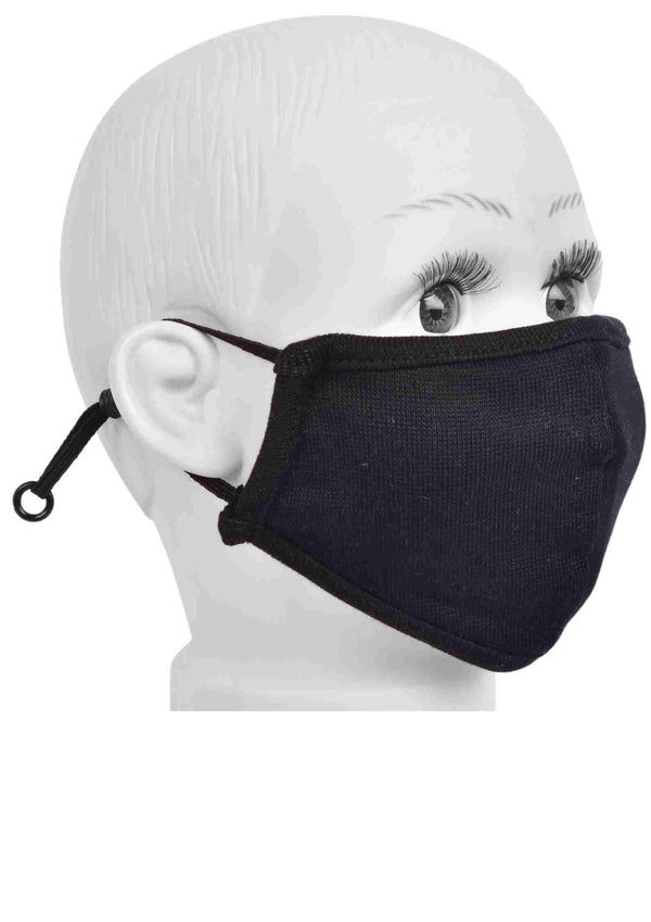 Gubbacci Standard Masks for Kids (2 - 4 Years)- Black - Gubbacci