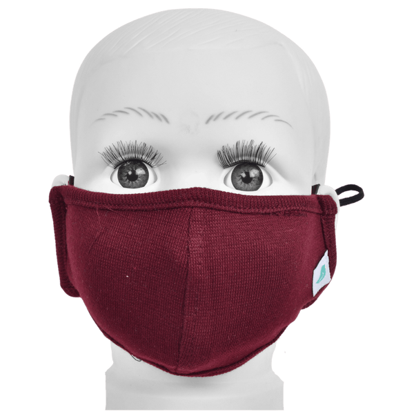 Gubbacci-India Gubbacci Standard Masks for Kids (2-4 Years)- Maroon