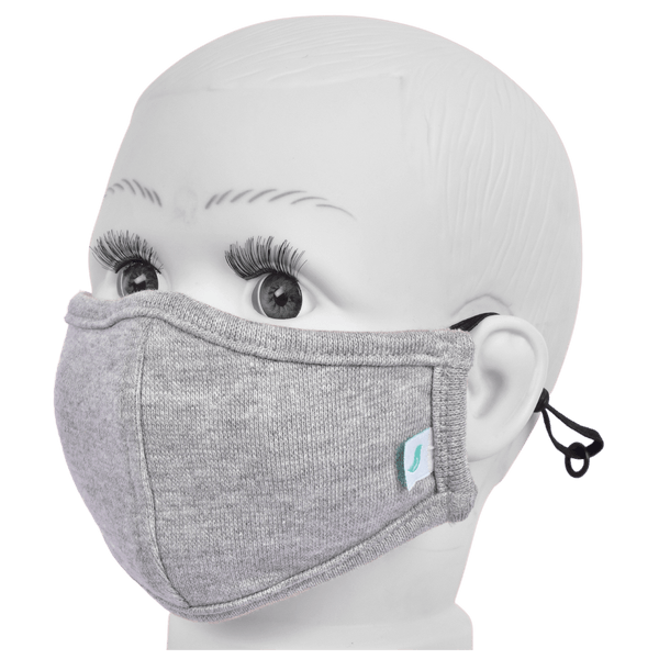 Gubbacci-India Gubbacci Standard Masks for Kids (2-4 Years)- Melange Grey
