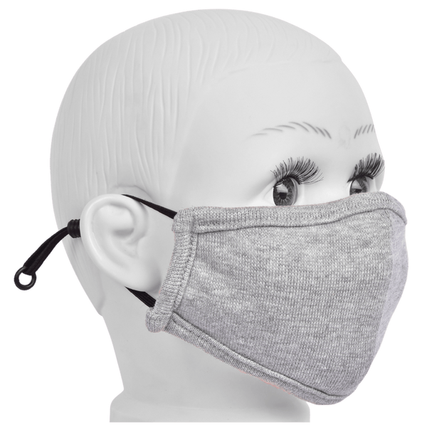 Gubbacci-India Gubbacci Standard Masks for Kids (2-4 Years)- Melange Grey