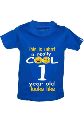 Kids Cool 1 Year T-Shirt - 1st Birthday T-Shirt Collection