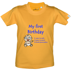 Quoted First Birthday T-Shirt - 1st Birthday T-Shirt Collection