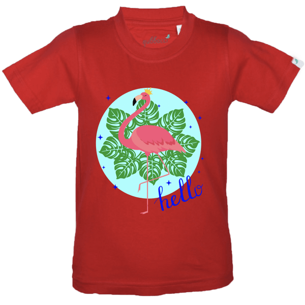 Gubbacci Apparel Kids Round Neck T-shirt 18 Hello By Parnika