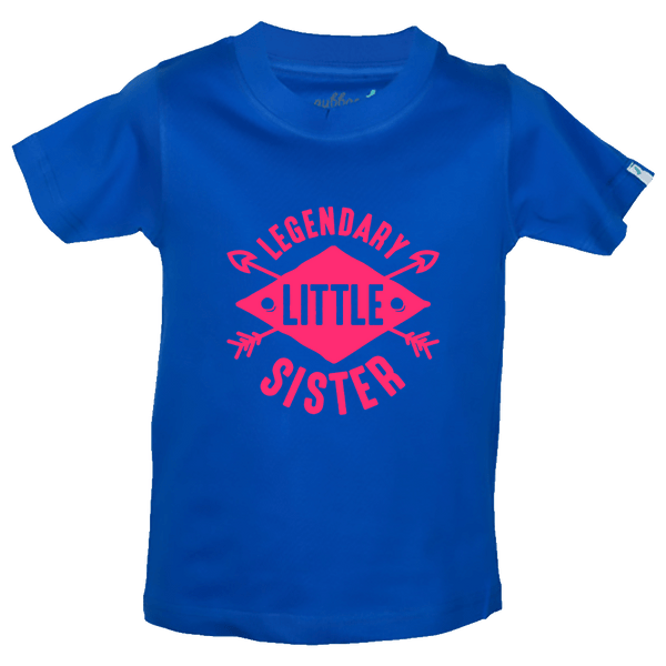 Gubbacci Apparel Kids Round Neck T-shirt 18 Legendary Little Sister Kids T-Shirt - Funny Kids T-Shirt Buy Legendary Little Sister T-Shirt - Funny Kids T-Shirt