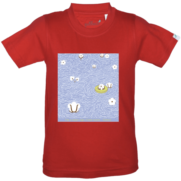Gubbacci Apparel Kids Round Neck T-shirt 18 Lotus Design By Mahima