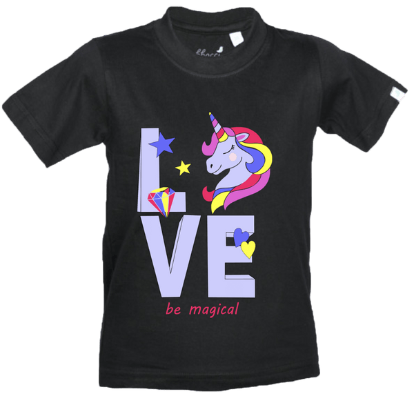 Gubbacci Apparel Kids Round Neck T-shirt 18 Love Design By Parnika
