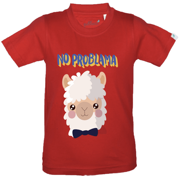 Gubbacci Apparel Kids Round Neck T-shirt 18 No Problama By Seema