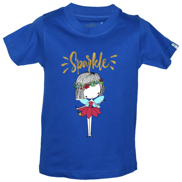 Gubbacci Apparel Kids Round Neck T-shirt 18 Sparkle Design By Parnika
