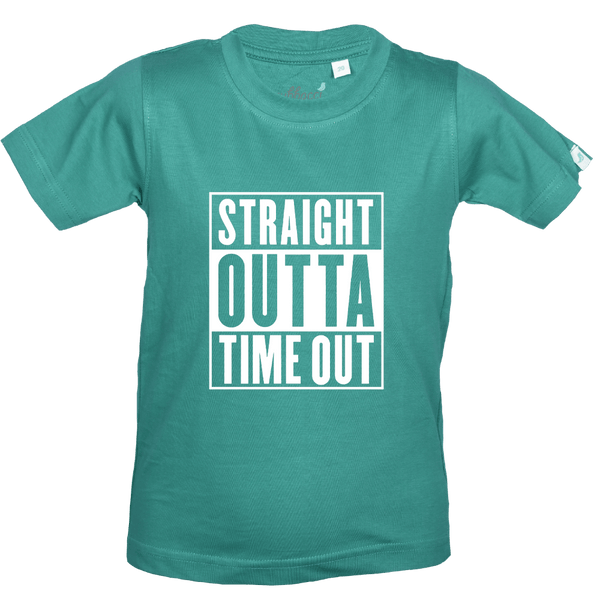 Gubbacci Apparel Kids Round Neck T-shirt 18 Straight Outta Timeout