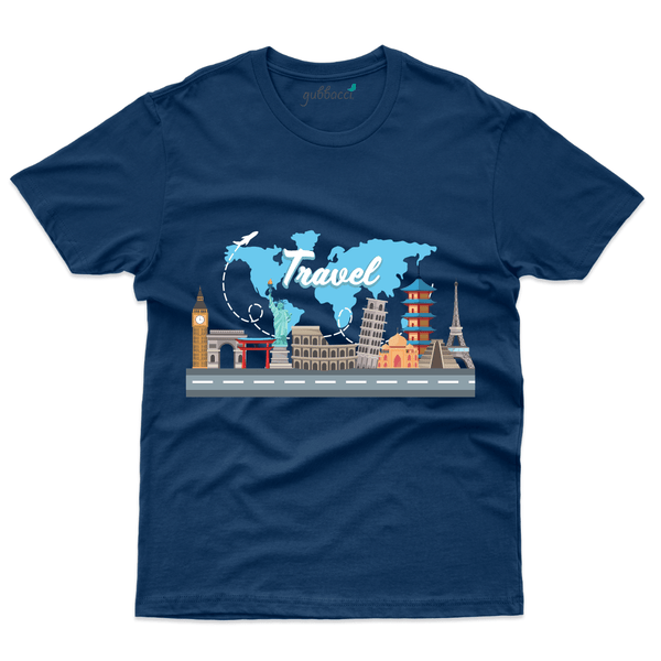 Gubbacci Apparel T-shirt S 7 wonders Travel T-Shirt - Travel Collection Buy 7 wonders Travel T-Shirt - Travel Collection