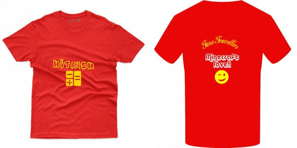 Customisable Round Neck T-shirt - Unisex - Gubbacci-India