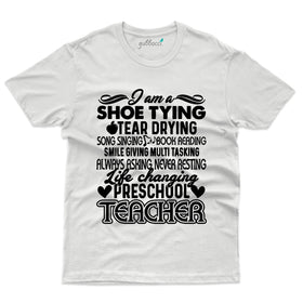 Shoe Tying Tear Dying T-Shirt - Teacher's Day T-shirt Collection