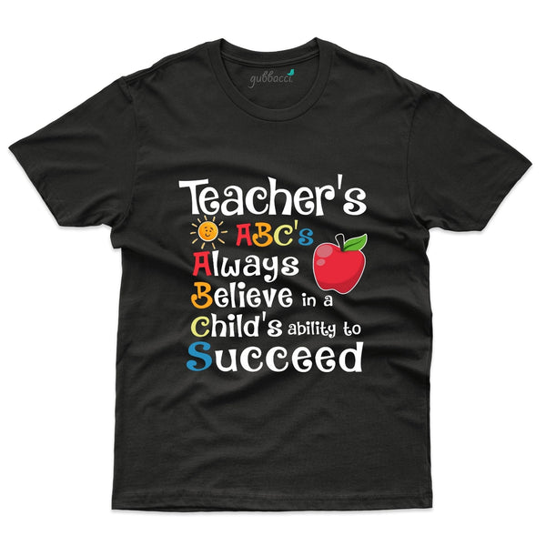Gubbacci-India Roundneck t-shirt XS Teachers ABC's T-Shirt- Teacher's Day T-shirt Collection Shop Teachers ABC's T-Shirt- Teacher's Day T-shirt Collection