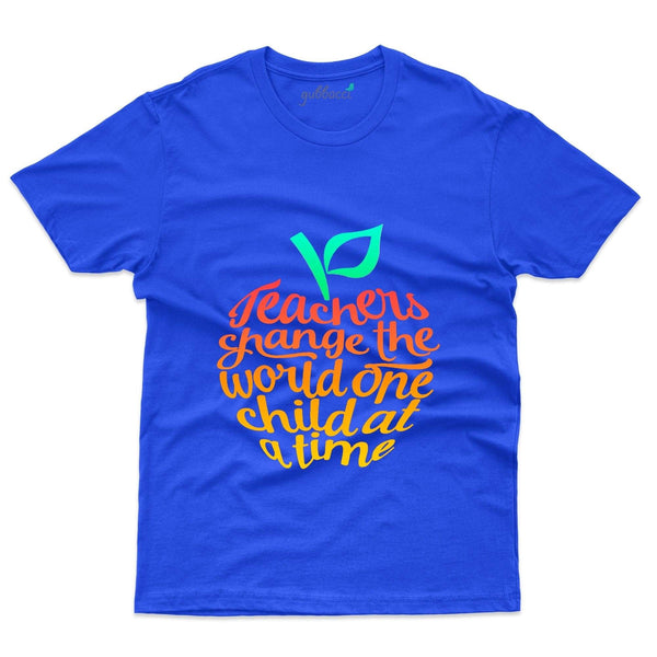 Gubbacci-India Roundneck t-shirt Teachers Change the World T-Shirt - Teacher's Day T-shirt Collection Buy I'm A Teacher T-Shirt - Teacher's Day T-shirt Collection