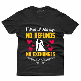 1 Year of Marriage T-Shirt - 1st Marriage Anniversary