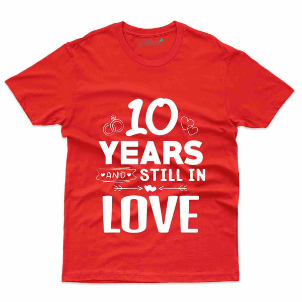 10 Years Ago Married T-Shirt - 10th Marriage Anniversary
