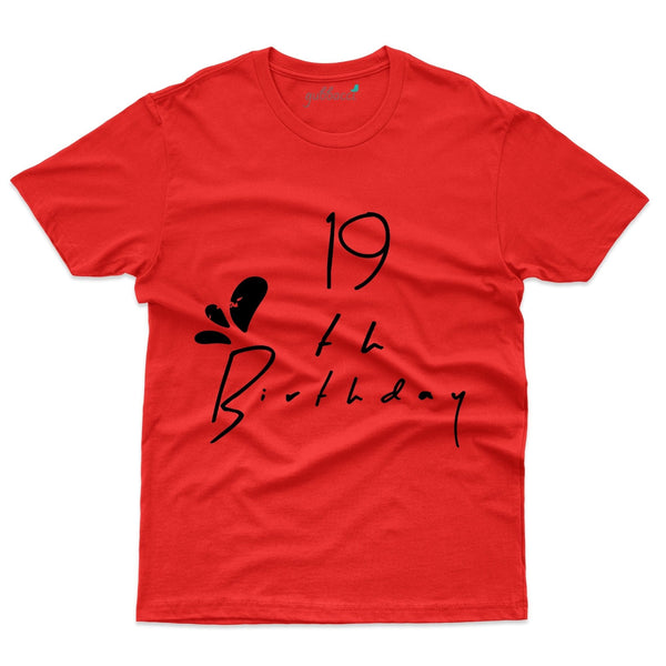 19th Birthday T-Shirt - 19th Birthday Collection - Gubbacci-India