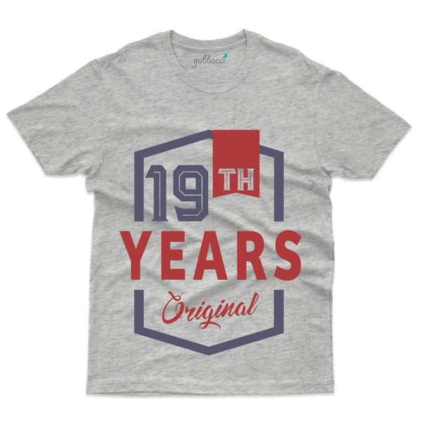 19th Years Orrginal T-Shirt - 19th Birthday Collection - Gubbacci-India