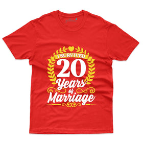 20 Years Of Marriage T-Shirt - 20th Anniversary Collection