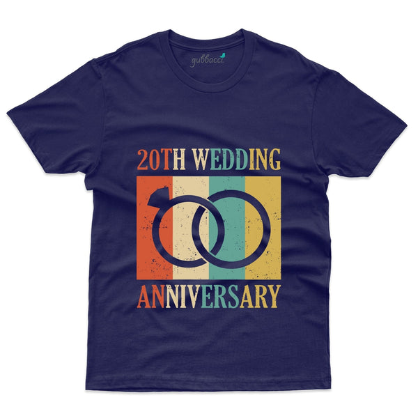 20th Wedding Anniversary T-Shirt - 20th Anniversary Collection - Gubbacci-India
