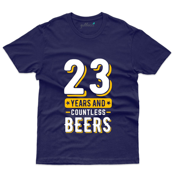 23 Years and Countless Bears T-Shirt - 23rd Birthday Collection - Gubbacci-India