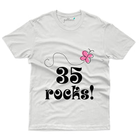 35 Rocks T-Shirt - 35th Birthday Collection