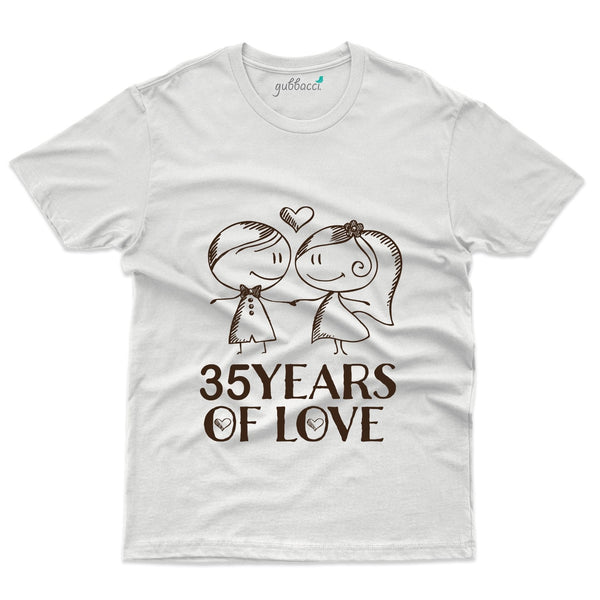 35 Years Of Love T-Shirt - 35th Anniversary Collection - Gubbacci-India