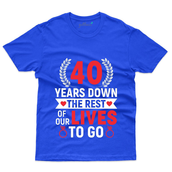 40 Years Down T-Shirt - 40th Anniversary Collection - Gubbacci-India