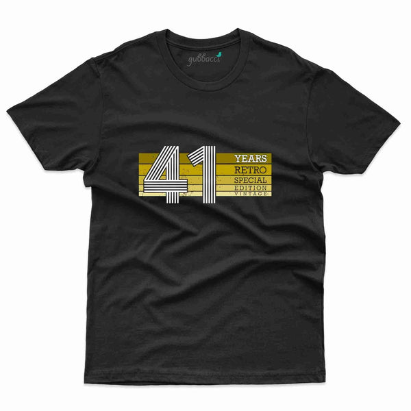 41 Of Retro T-Shirt - 41th Birthday Collection - Gubbacci-India