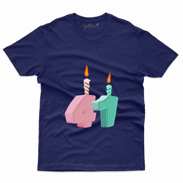 41st Candle T-Shirt - 41th Birthday Collection - Gubbacci-India