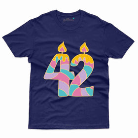 42nd Candle T-Shirt - 42nd  Birthday Collection