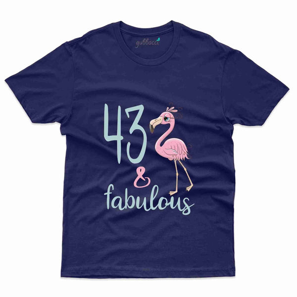 43&Fabulous T-Shirt - 43rd  Birthday Collection - Gubbacci-India