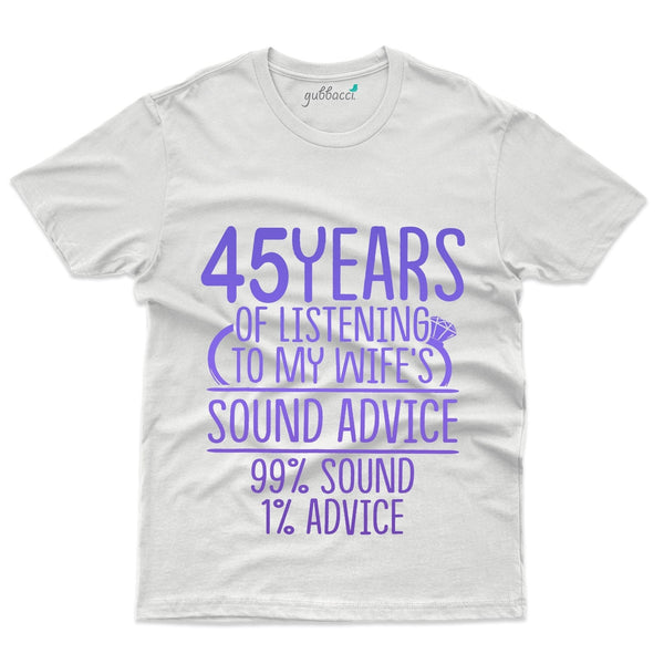 45 Years Of Listening T-Shirt - 45th Anniversary Collection - Gubbacci-India