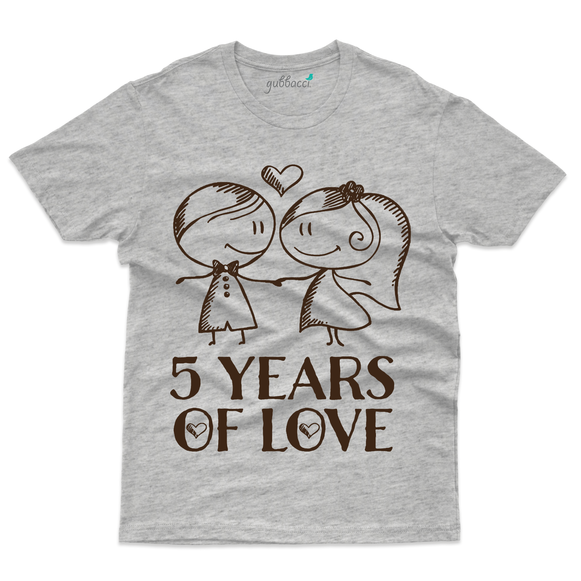 5th Wedding Anniversary T-Shirt 5 Years Of Marriage Gift 5th Wedding Anniversary T-Shirt 5 Years Of Marriage Gift