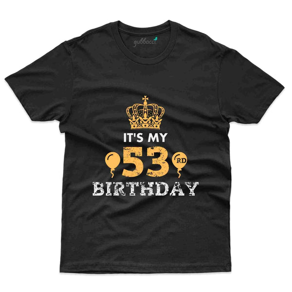 53 Birthday 2 T-Shirt - 53rd Birthday Collection - Gubbacci-India