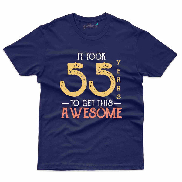 55 Years Awesome T-Shirt - 55th Birthday Collection - Gubbacci