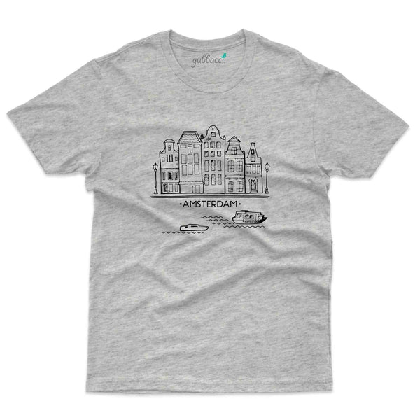 Amsterdam Skyline T-Shirt - Skyline Collection - Gubbacci-India