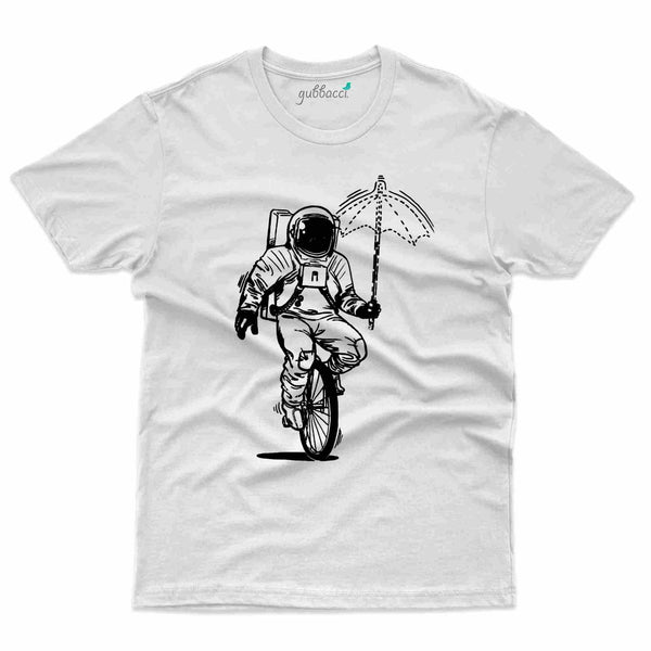 Astronaut On a Cycle - Monochrome Collection - Gubbacci
