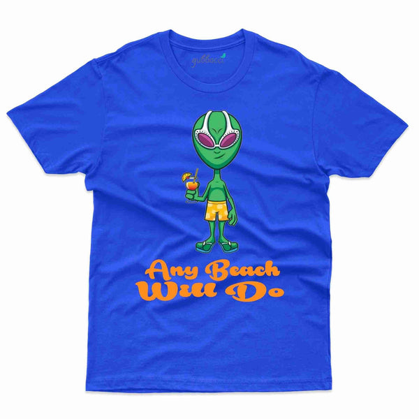 Beach - T-shirt Alien Design Collection - Gubbacci-India