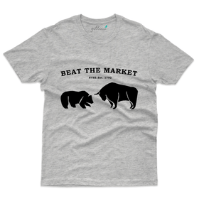 BTM Grey T-Shirt - Stock Market Collection