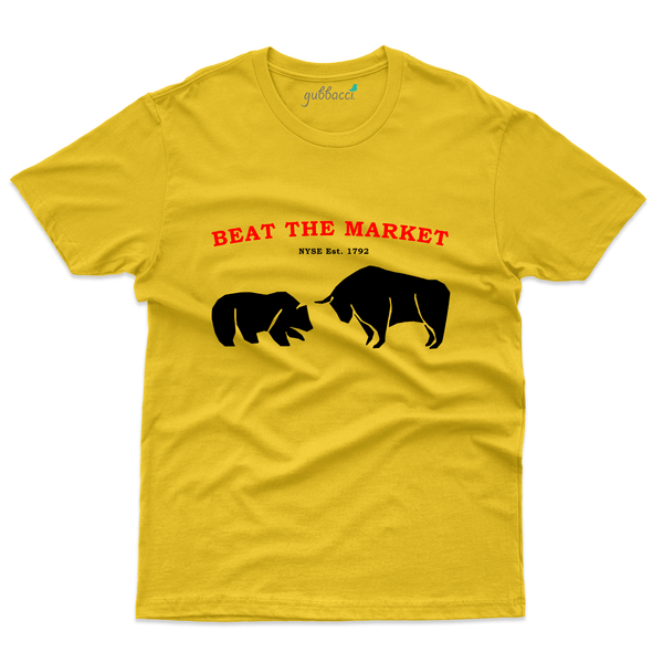 Gubbacci Apparel T-shirt S Beat the Market T-Shirt - Stock Market Collection Buy Beat the Market T-Shirt - Stock Market Collection