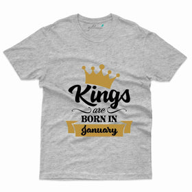 King Birthday T-Shirt - January Birthday Collection