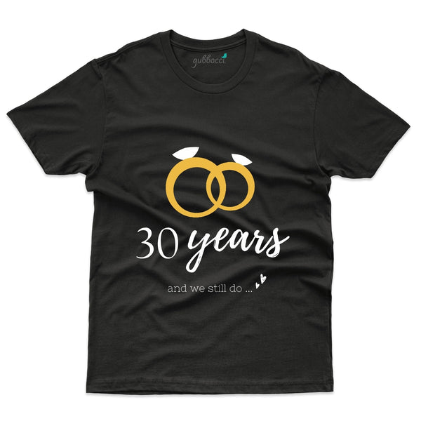 Black 30 Years 1 T-Shirt - 30th Anniversary Collection - Gubbacci-India
