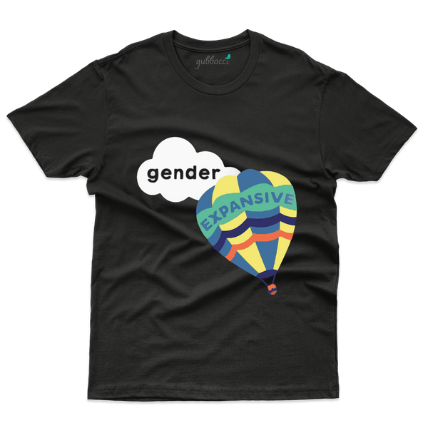 Black Gender Expansive  T-Shirt - Gender Expansive Collections - Gubbacci-India