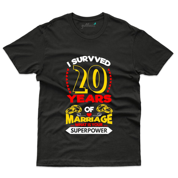 Black I Survived T-Shirt - 20th Anniversary Collection - Gubbacci-India