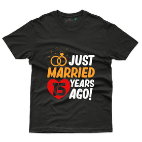 Best Just Married 15 Years Ago T-Shirt - 15th Anniversary Tee