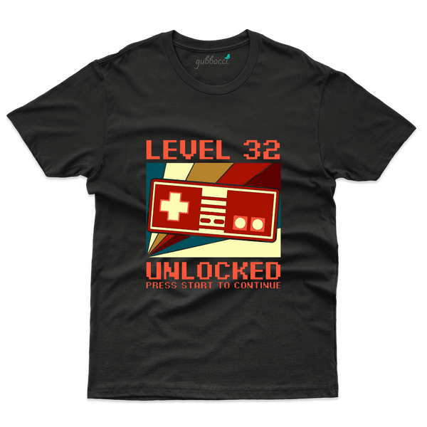 Black Level Unlocked T-Shirt - 32th Birthday Collection - Gubbacci-India
