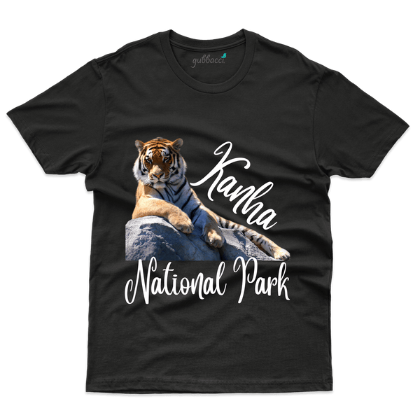 Black National Park T-Shirt -Kanha National Park Collection - Gubbacci-India