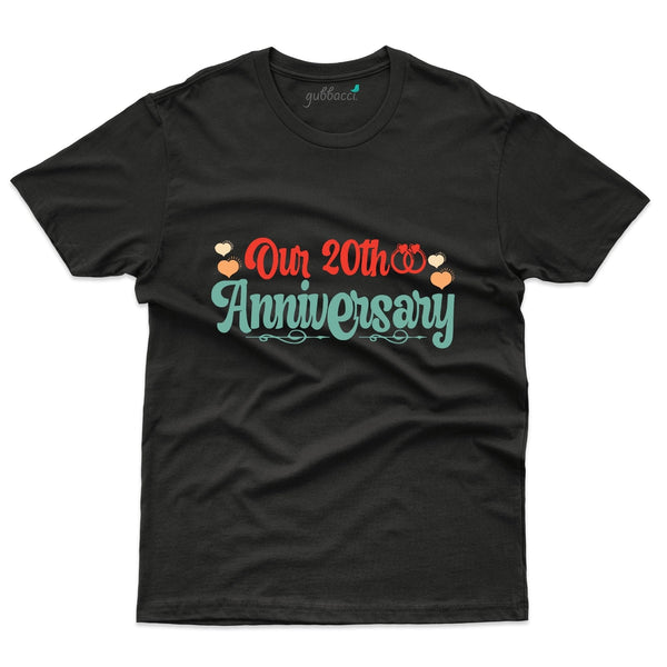 Black Our 20th T-Shirt - 20th Anniversary Collection - Gubbacci-India