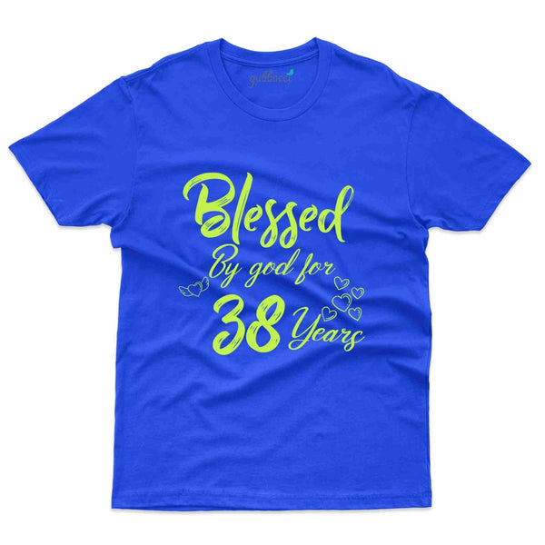Blessed 38 T-Shirt - 38th Birthday Collection - Gubbacci-India